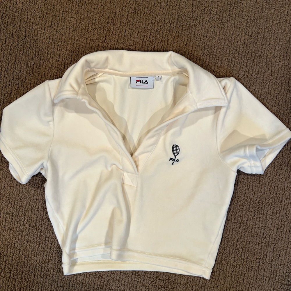 Fila cropped tennis shirt